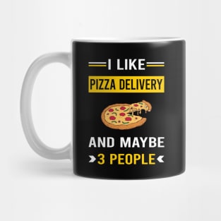 3 People Pizza Delivery Mug